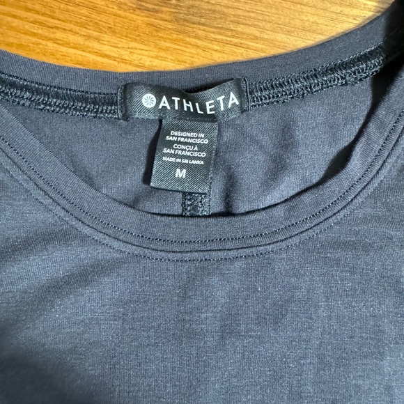 Athleta Women’s Radiate Twist Tank Top Cami Long Black Soft Tencel/Modal Blend M - Picture 7 of 11